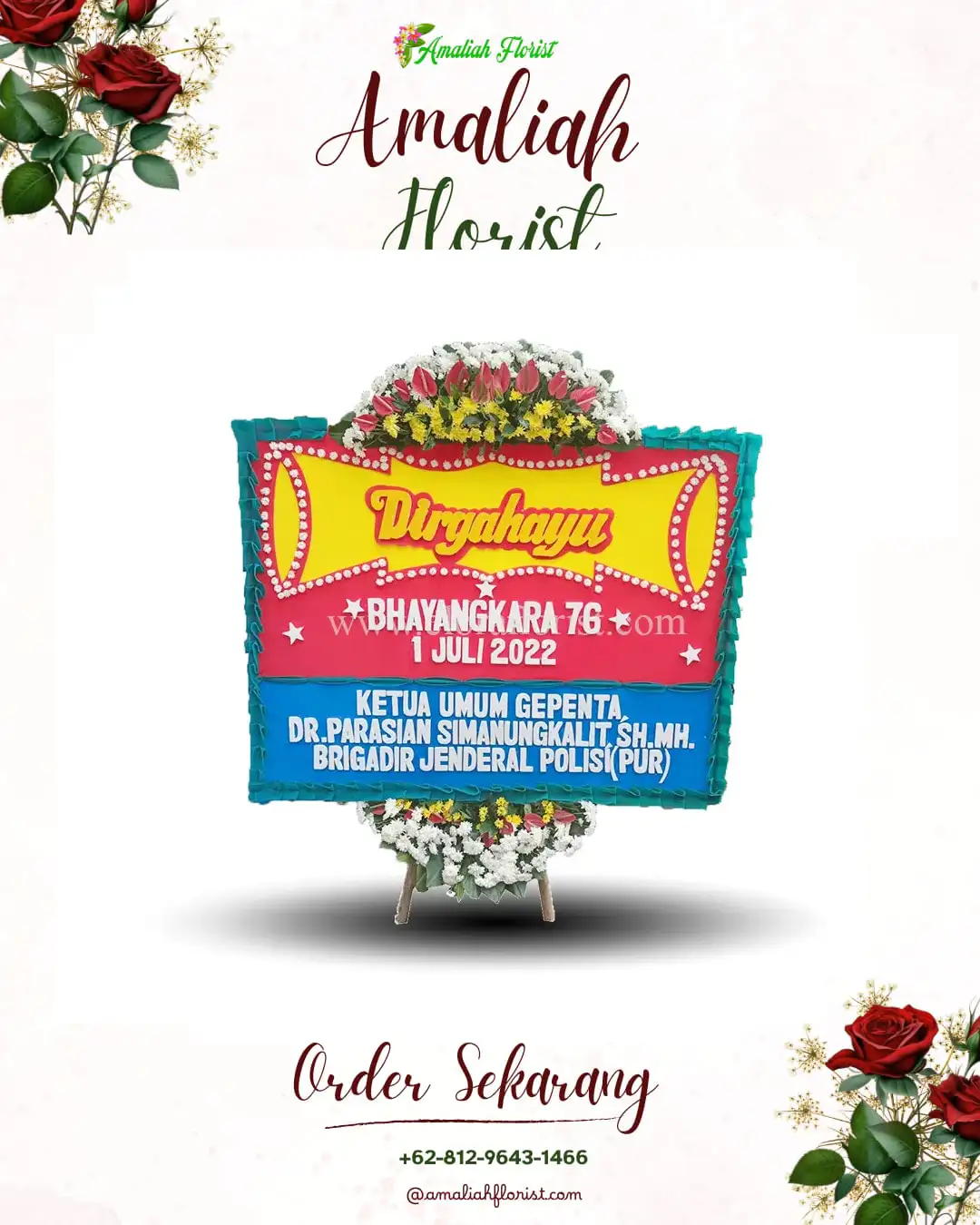 Papan Bunga HUT Ulang Tahun Sinar Peninjauan